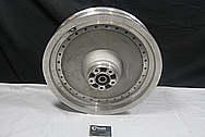 Aluminum Motorcycle Wheel BEFORE Chrome-Like Metal Polishing and Buffing Services / Restoration Service