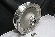 Aluminum Motorcycle Wheel BEFORE Chrome-Like Metal Polishing and Buffing Services / Restoration Service