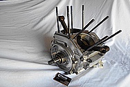 Aluminum Motorcycle Engine Case BEFORE Chrome-Like Metal Polishing and Buffing Services / Restoration Services