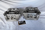 Patrick Billet Aluminum Motorcycle Engine Cylinder Heads BEFORE Chrome-Like Metal Polishing and Buffing Services / Restoration Services