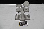 Aluminum Motorcycle Engine Cover Pieces BEFORE Chrome-Like Metal Polishing and Buffing Services / Restoration Services