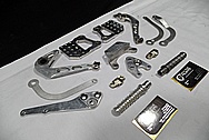 Aluminum Motorcycle Hardware Pieces BEFORE Chrome-Like Metal Polishing and Buffing Services / Restoration Services