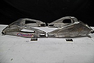 Aluminum Motorcycle Frames BEFORE Chrome-Like Metal Polishing and Buffing Services / Restoration Services
