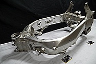 Aluminum Motorcycle Frames BEFORE Chrome-Like Metal Polishing and Buffing Services / Restoration Services