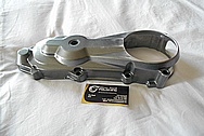 Aluminum Motorcycle Engine Cover Piece BEFORE Chrome-Like Metal Polishing and Buffing Services / Restoration Services