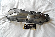 Aluminum Motorcycle Engine Cover Piece BEFORE Chrome-Like Metal Polishing and Buffing Services / Restoration Services