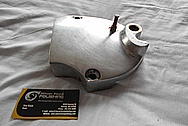 Harley Davidson Aluminum Motorcycle Engine Cover Piece BEFORE Chrome-Like Metal Polishing and Buffing Services / Restoration Services