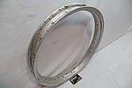 Aluminum Motorcycle Wheels BEFORE Chrome-Like Metal Polishing and Buffing Services / Restoration Services