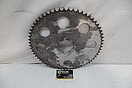 Motorcycle Sprocket Piece BEFORE Chrome-Like Metal Polishing and Buffing Services / Restoration Services