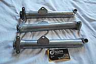 Aluminum Motorcycle Fork Tubes BEFORE Chrome-Like Metal Polishing and Buffing Services / Restoration Services