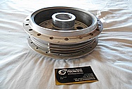 Aluminum Motorcycle Hubs BEFORE Chrome-Like Metal Polishing and Buffing Services / Restoration Services