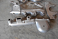 Aluminum Motorcycle Peices BEFORE Chrome-Like Metal Polishing and Buffing Services / Restoration Services