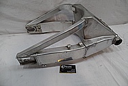 Aluminum Motorcycle Swingarm BEFORE Chrome-Like Metal Polishing and Buffing Services / Restoration Services