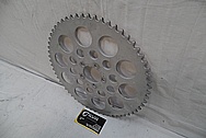 Aluminum Motorcycle Sprocket BEFORE Chrome-Like Metal Polishing and Buffing Services / Restoration Services