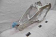 2016 Honda CRF 250R Aluminum Motorcycle Frame BEFORE Chrome-Like Metal Polishing and Buffing Services / Restoration Services