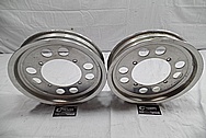 Aluminum Wheels BEFORE Chrome-Like Metal Polishing and Buffing Services / Restoration Services