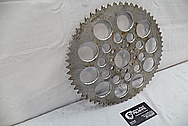 Aluminum Motorcycle Brake Rotor BEFORE Chrome-Like Metal Polishing and Buffing Services / Restoration Services