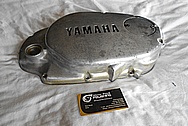 Yamaha Aluminum Engine Cover BEFORE Chrome-Like Metal Polishing and Buffing Services / Restoration Services