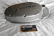 Yamaha Aluminum Engine Cover BEFORE Chrome-Like Metal Polishing and Buffing Services / Restoration Services