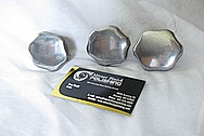 Vincent Black Shadow Aluminum Motorcycle Caps BEFORE Chrome-Like Metal Polishing and Buffing Services