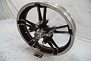 2014 Harley Davidson Street Glide Motorcycle Wheel BEFORE Chrome-Like Metal Polishing and Buffing Services / Restoration Services