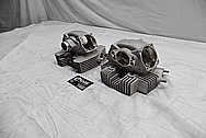2008 Ducatti 1100 Monster Aluminum Cylinder Heads BEFORE Chrome-Like Metal Polishing and Buffing Services / Restoration Services