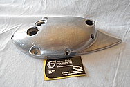 Aluminum Motorcycle Engine Cover BEFORE Chrome-Like Metal Polishing and Buffing Services / Restoration Services