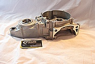 Honda CR500R Motorcross Motorcycle Dirt Bike Aluminum Engine Case BEFORE Chrome-Like Metal Polishing and Buffing Services