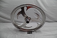 Aluminum Motorcycle / Bike Wheels BEFORE Chrome-Like Metal Polishing and Buffing Services / Restoration Services