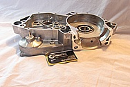 Honda CR500R Motorcross Motorcycle Dirt Bike Aluminum Engine Case BEFORE Chrome-Like Metal Polishing and Buffing Services