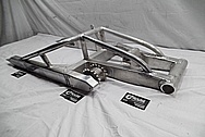 2005 Suzuki Hayabusa Aluminum Motorcycle Swingarm BEFORE Chrome-Like Metal Polishing and Buffing Services / Restoration Services