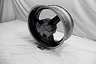 Aluminum Motorcycle Wheel Lips BEFORE Chrome-Like Metal Polishing and Buffing Services / Restoration Services