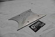 Harley Davidson Aluminum Bracket Plate BEFORE Chrome-Like Metal Polishing / Restoration 