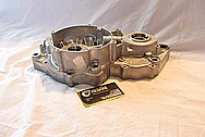 Honda CR500R Motorcross Motorcycle Dirt Bike Aluminum Engine Case BEFORE Chrome-Like Metal Polishing and Buffing Services