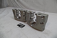 1978 Harley Davidson Lowrider Aluminum Rocker Boxes BEFORE Chrome-Like Metal Polishing 