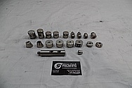 1978 Harley Davidson Lowrider Aluminum Engine Pieces BEFORE Chrome-Like Metal Polishing - Aluminum Polishing