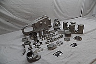 1978 Harley Davidson Lowrider Aluminum Engine Motorcycle Engine Pieces BEFORE Chrome-Like Metal Polishing - Aluminum Polishing