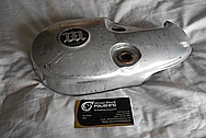 Vintage Aluminum Motorcycle Engine Cover Pieces BEFORE Chrome-Like Metal Polishing - Aluminum Polishing Service