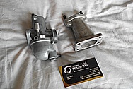 Vintage Aluminum Motorcycle Carburetor and Aluminum Intake BEFORE Chrome-Like Metal Polishing - Aluminum Polishing Service