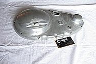 1949 Indian Scout Motorcycle Aluminum Primary Cover BEFORE Chrome-Like Metal Polishing and Buffing Services