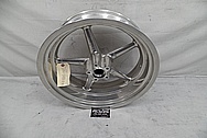 Harley Davidson Rocker Custom Aluminum Motorcycle Wheels BEFORE Chrome-Like Metal Polishing - Aluminum Polishing Services