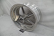 Harley Davidson Rocker Custom Aluminum Motorcycle Wheels BEFORE Chrome-Like Metal Polishing - Aluminum Polishing Services