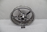 Aluminum Motorcycle Wheels BEFORE Chrome-Like Metal Polishing - Aluminum Polishing Services