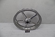 Aluminum Motorcycle Wheels BEFORE Chrome-Like Metal Polishing - Aluminum Polishing Services