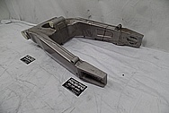 Aluminum Motorcycle Swingarm BEFORE Chrome-Like Metal Polishing - Aluminum Polishing Services