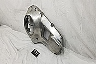 1995 Harley Davidson Aluminum Primary Cover BEFORE Chrome-Like Metal Polishing and Buffing Services / Restoration Services - Motorcycle Aluminum Polishing