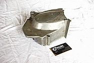 Kawasaki KZ 1000 Aluminum Motorcycle Engine Cover BEFORE Chrome-Like Metal Polishing and Buffing Services