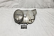 1978 Yamaha XS650 Motorcycle Aluminum Engine Cover BEFORE Chrome-Like Metal Polishing and Buffing Services / Restoration Services - Aluminum Polishing - Motorcycle Polishing 