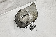 1978 Yamaha XS650 Motorcycle Aluminum Engine Cover BEFORE Chrome-Like Metal Polishing and Buffing Services / Restoration Services - Aluminum Polishing - Motorcycle Polishing 