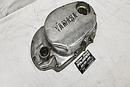 1978 Yamaha XS650 Motorcycle Aluminum Engine Cover BEFORE Chrome-Like Metal Polishing and Buffing Services / Restoration Services - Aluminum Polishing - Motorcycle Polishing 